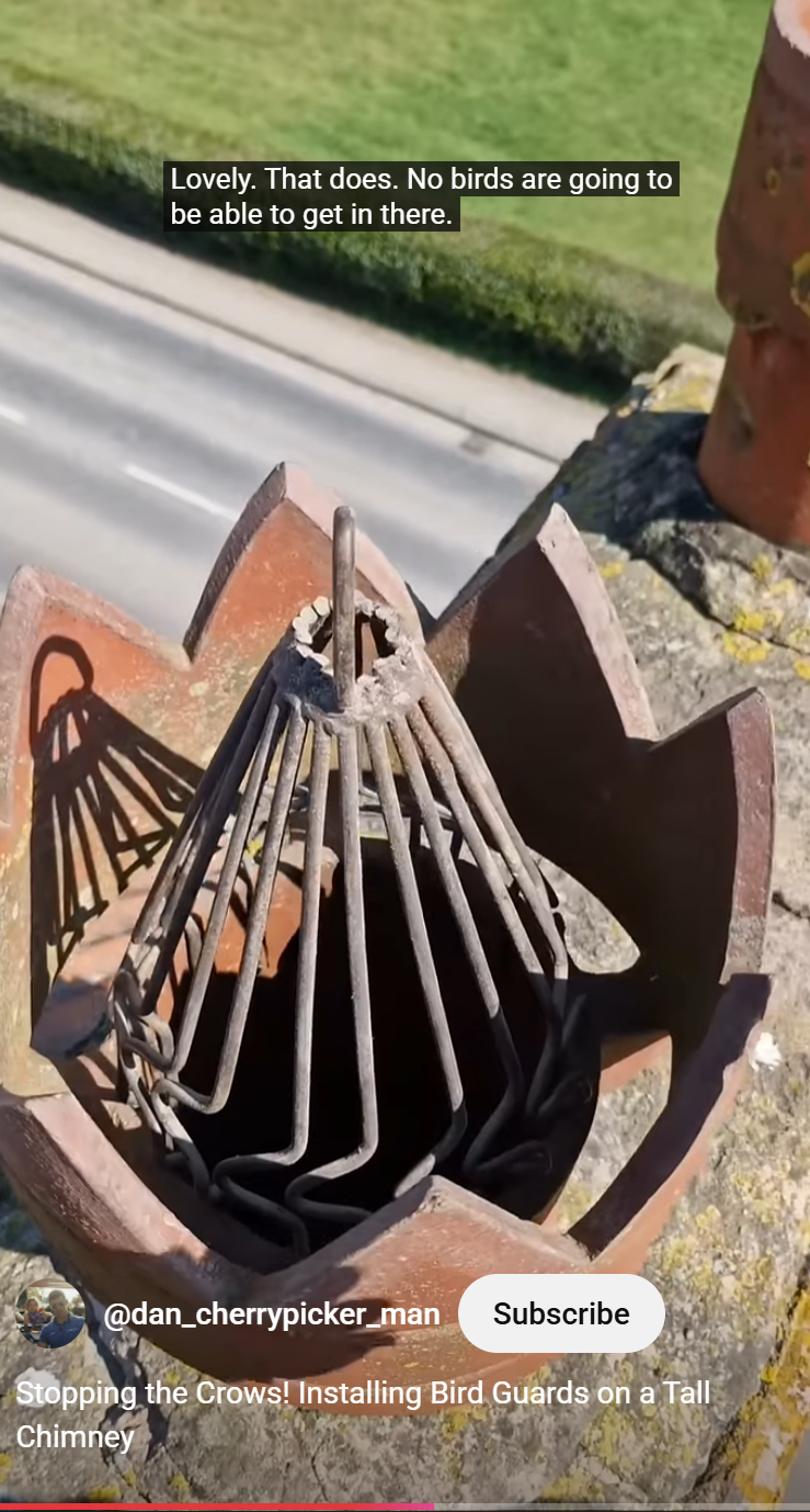 Picture of bird guard in chimney pot in Kirton, Nottinghamshire